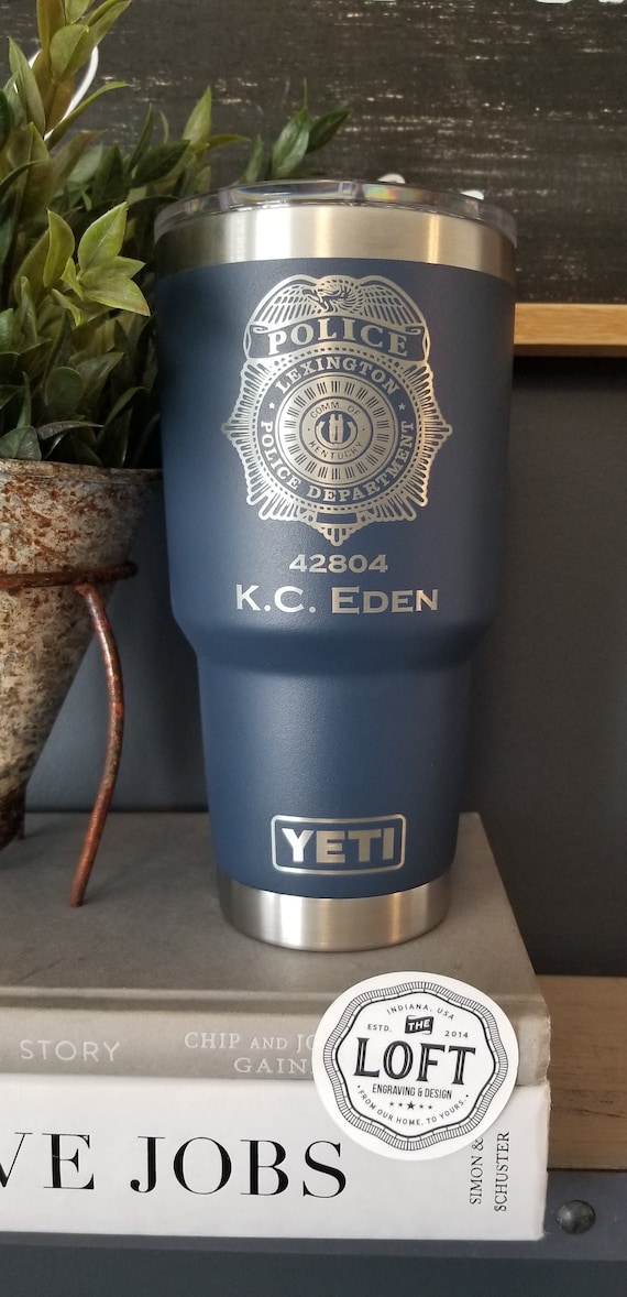 Law Enforcement Engraved Yeti, Police Officer Gift, Custom Yeti