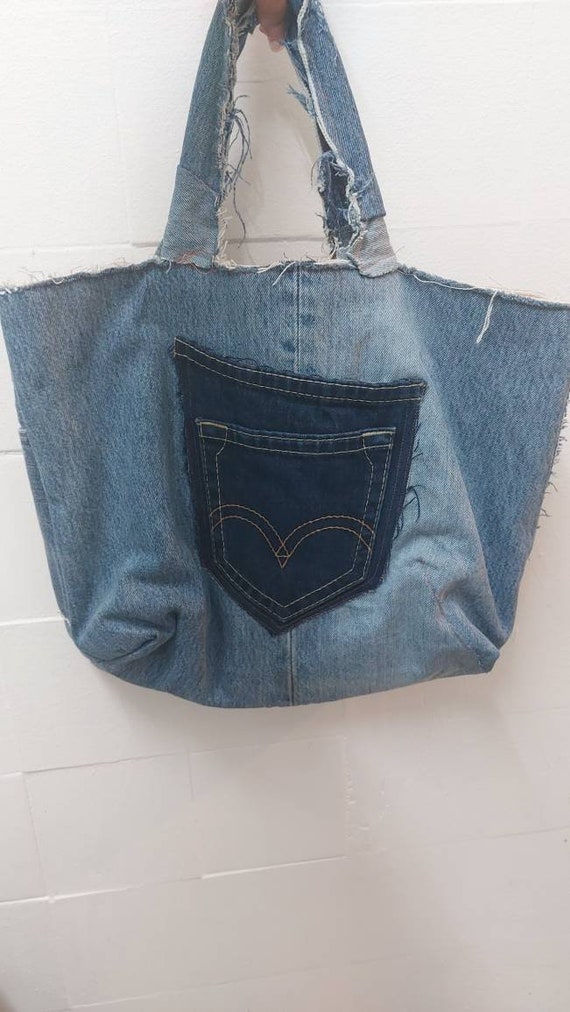 Levi's Denim Bag Vintage Upcycled Levi's Jeans Bags Etsy