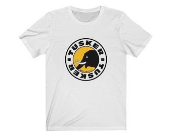 TUSKER Beer Tee, Kenyan Pride T Shirt Jersey (Unisex)