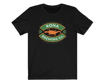 KONA BREWING Liquid Aloha Hawaii Beer Jersey T Shirt (Unisex)