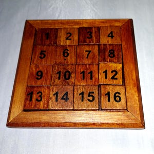 Wooden Puzzle Magic Square