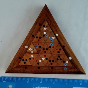 Wood Puzzle Color Match Triangles Puzzle