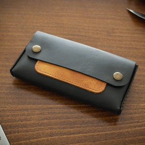 Handcrafted Leather Tobacco Pouch - Vintage Style Cigarillo Holder, Custom Leather Tobacco Case, Handmade Tobacco Case, Handmade Pouch