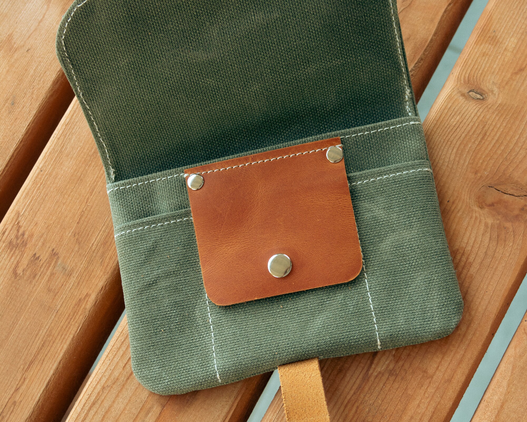 Waxed Canvas Tobacco Pouch, Waterproof Tobacco Cover, Handmade Tobacco Pouch, Small Canvas Pouch