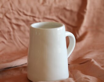 Handmade 8 oz Ceramic Mug (White)