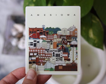 Ames Cityscape Sticker
