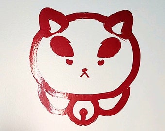 Pegatina Puppycat / Calcomanía de vinilo / 4x4in