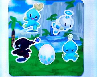 Paquete de pegatinas de Chao / Sonic Adventure 2 / estilo pseudo-3D