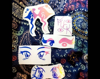 Conjunto de ojos holográficos / Calcomanías de pegatinas de vinilo