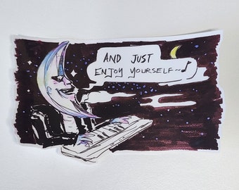 Pegatina Moon Man / Diviértete