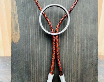 Modern Bolo Tie | Polished Steel - handmade in WA