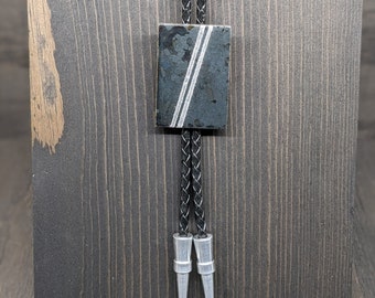 Modern Bolo Tie | Custom Patina on Steel | Handmade in WA
