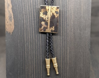 Modern Bolo Tie | Patina on Brass - handmade in CO