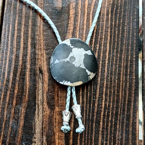 Modern Bolo Tie | Custom Patina on Steel | Handmade in CO