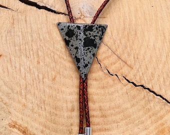 Modern Bolo Tie | Patina on Steel - handmade in WA