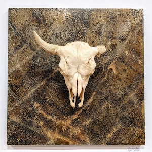 Buffalo Skull Wall Sculpture