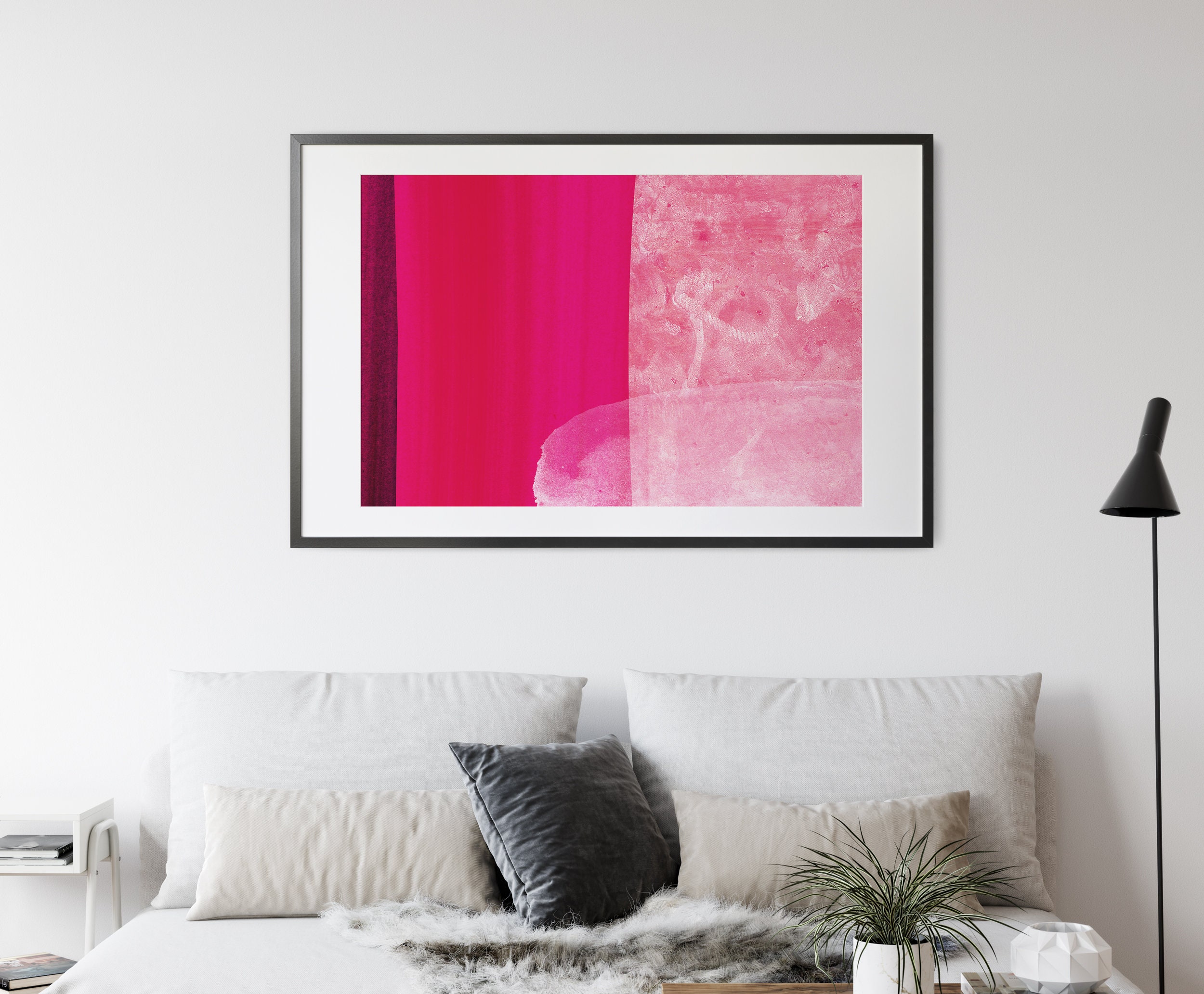 Printable Wall Art Modern Abstract Pink Wall Art Pink | Etsy
