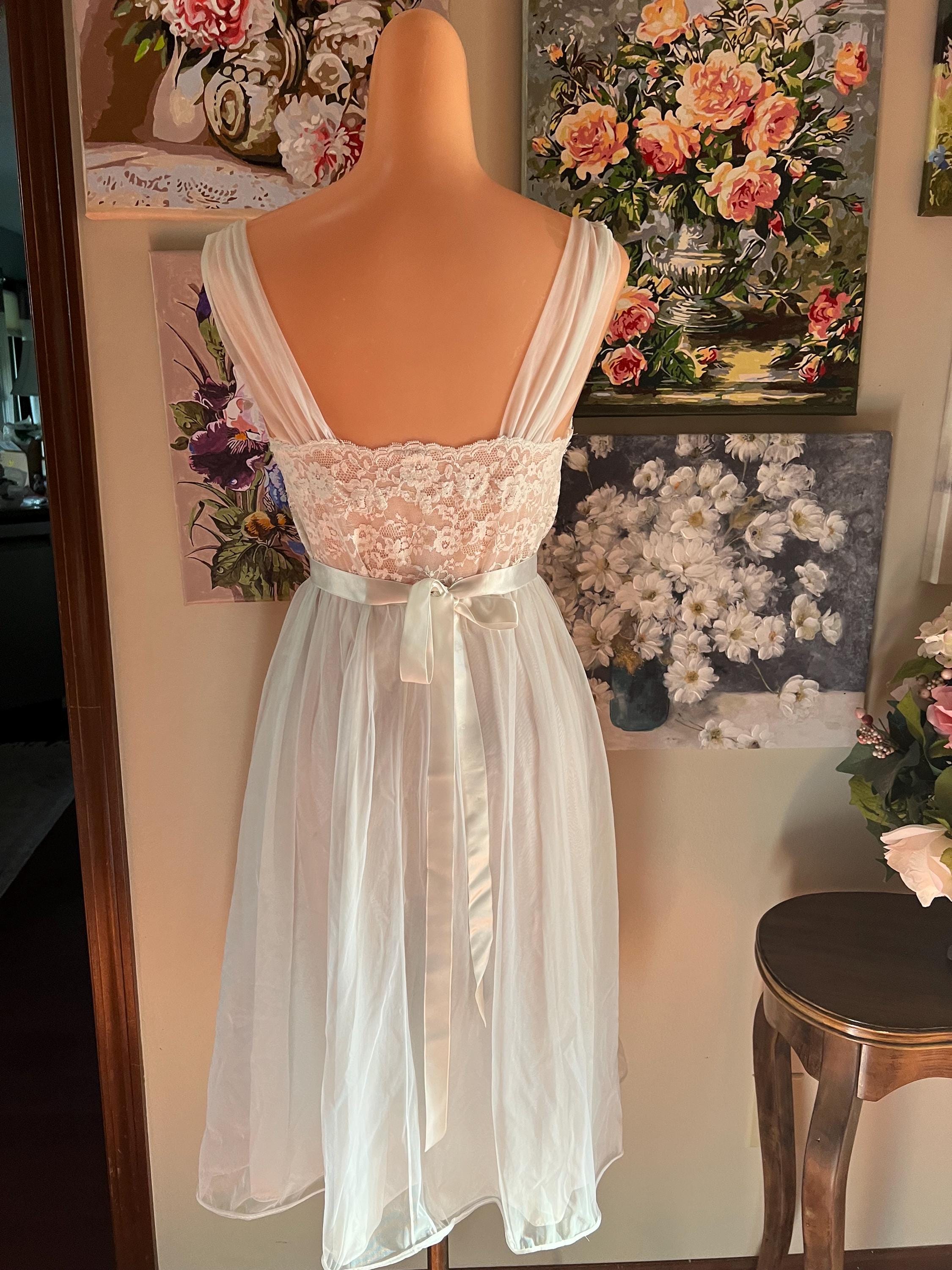 Shimmer Knit Gown with Chiffon Overlay - Baby Blue main image 0