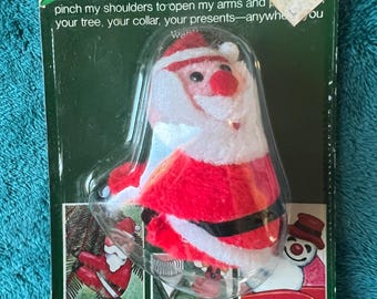 Vintage Fun World Santa Christmas hugger/clinger NOS