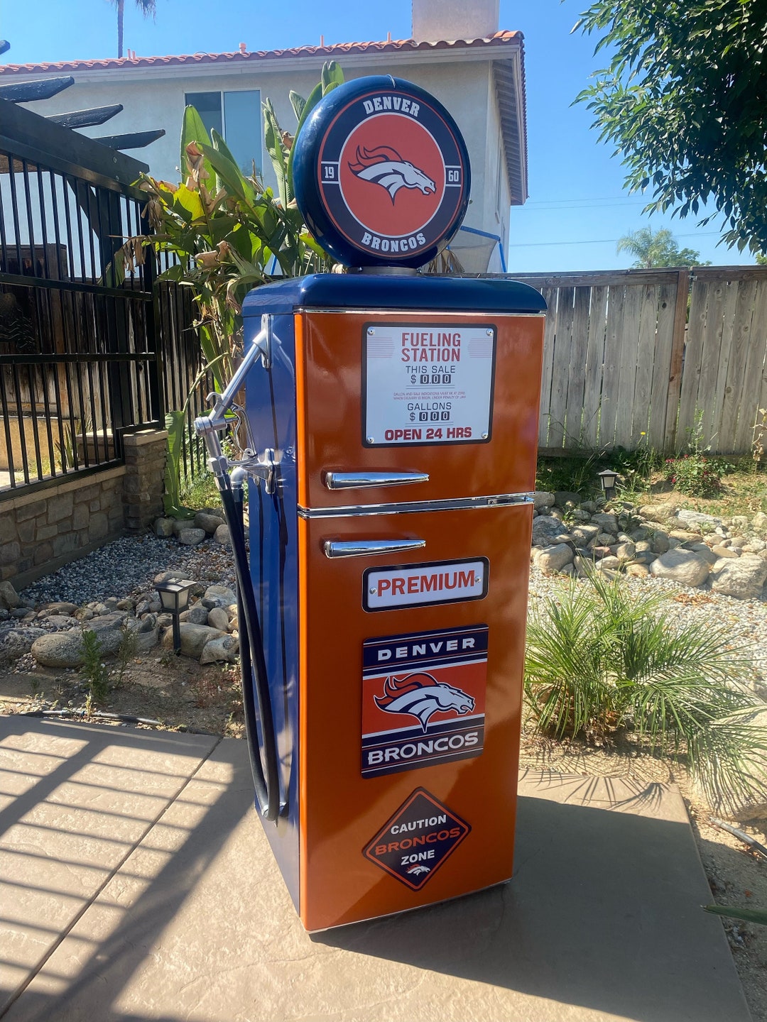 Bronco's Gas Pump Refrigerator Etsy