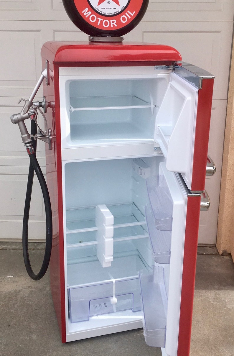 Vintage Gas Station Pump Mini Refrigerator Etsy