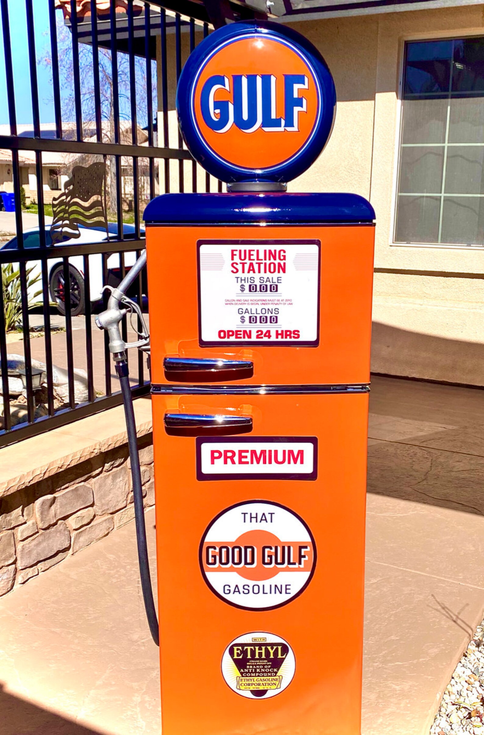 Gulf Gas Pump Refrigerator Etsy