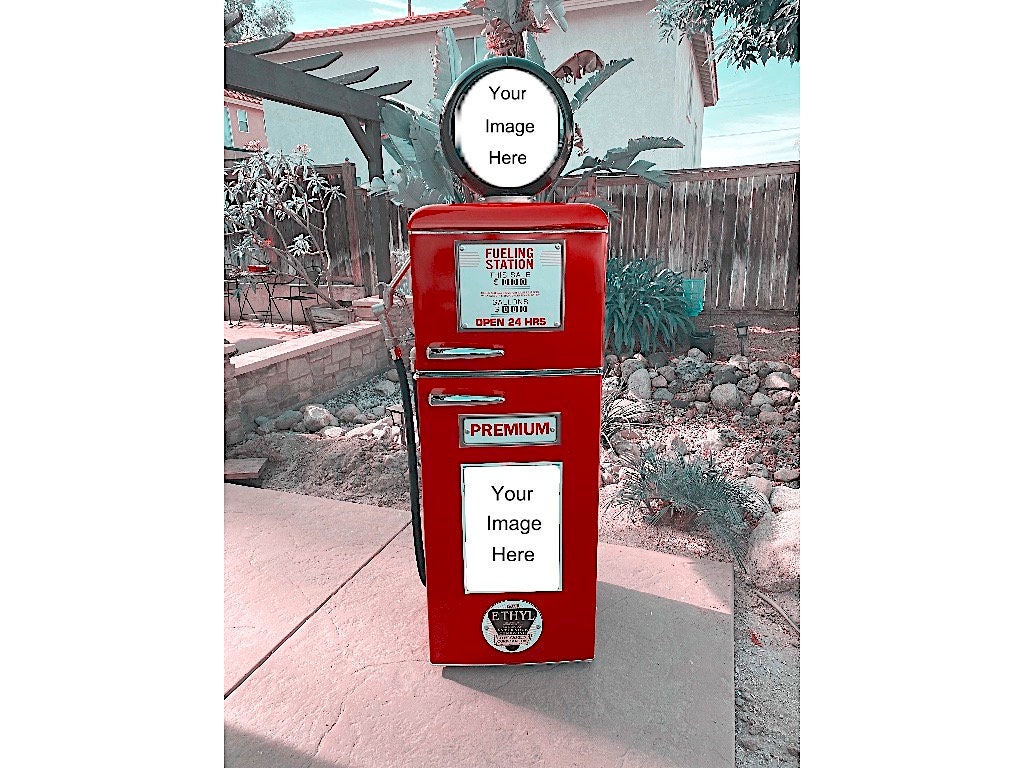 Custom Gas Pump Refrigerator Etsy