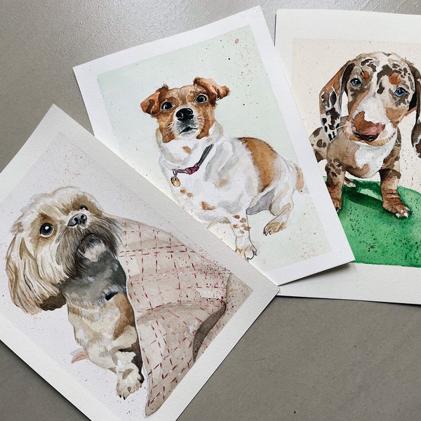 Hand painted pet portrait, custom dog portrait, pet portrait from photo, quadri dipinti a mano, small dog painting, christmas gift, cani