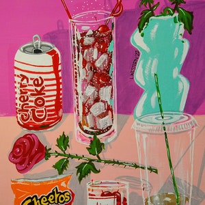 Cherry Coke & Cheetos Print