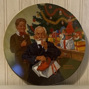 Vintage 1981 Norman Rockwell Collection Of Legendary Art Christmas Plate