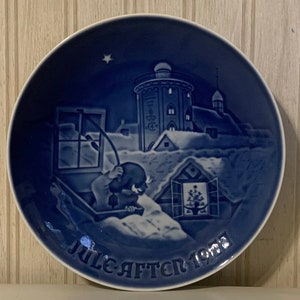 Vintage 1977 B & G Denmark Copenhagen Christmas Collector’s Plate