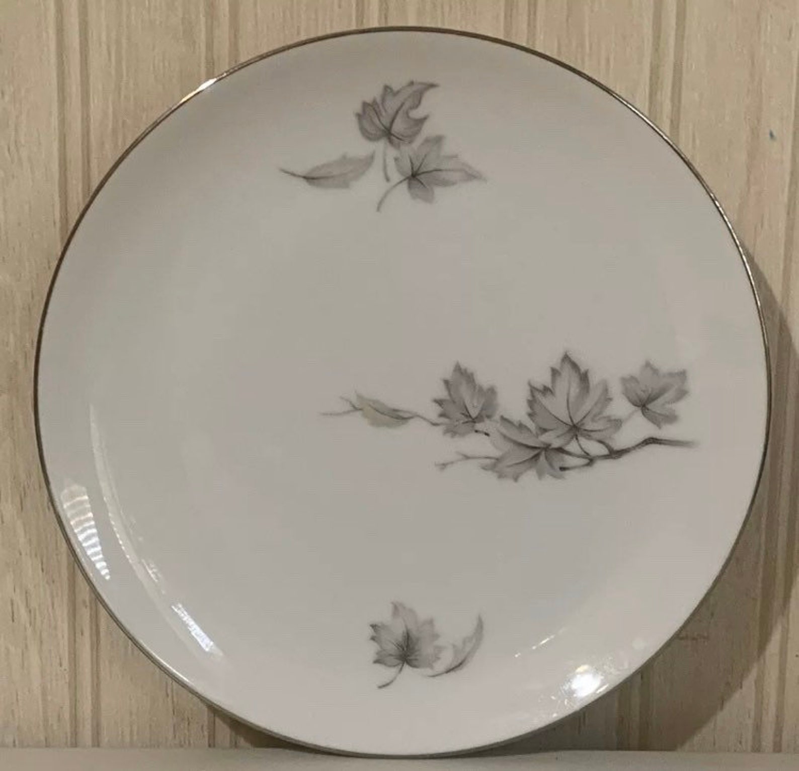 Vintage Sone China Maple 1832 7 3 4 Salad Plate W Platinum Etsy de