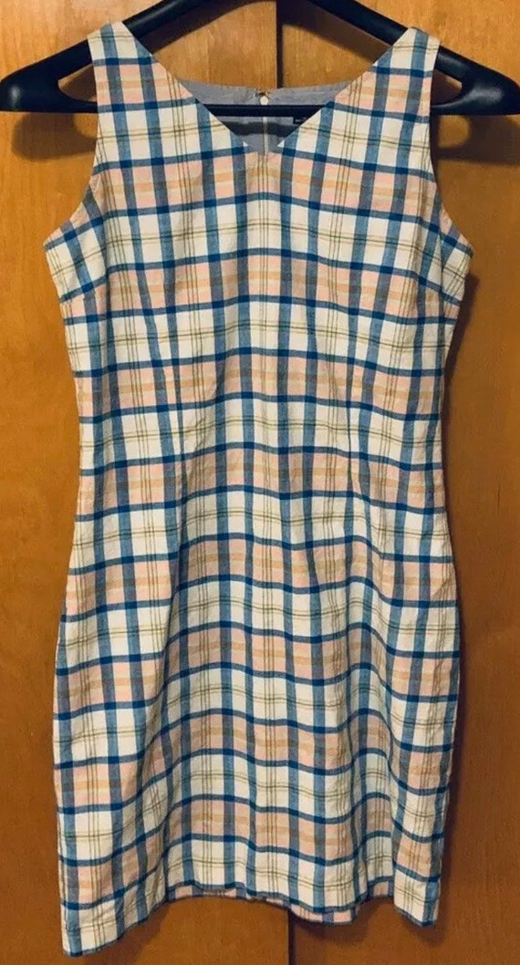 Vintage 1990’s Tommy Hilfiger Madras Plaid Sleevel
