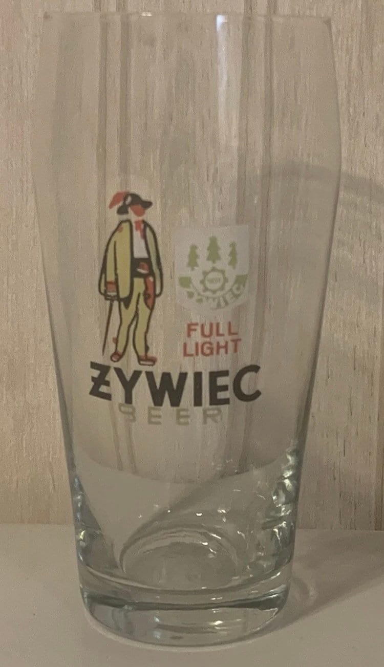 Rare Vintage 1950s Polish Zywiec Full Light Pilsner Beer Glass Etsy