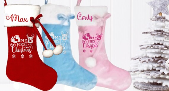 my first christmas stocking personalised