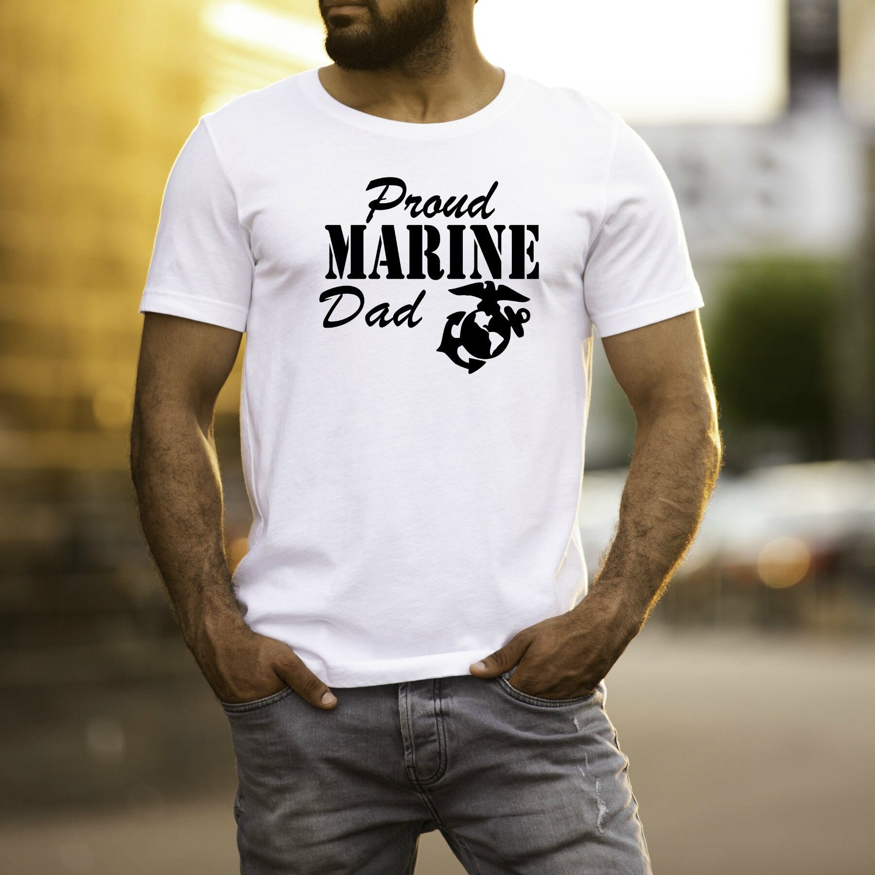 Proud Marine dad | Etsy