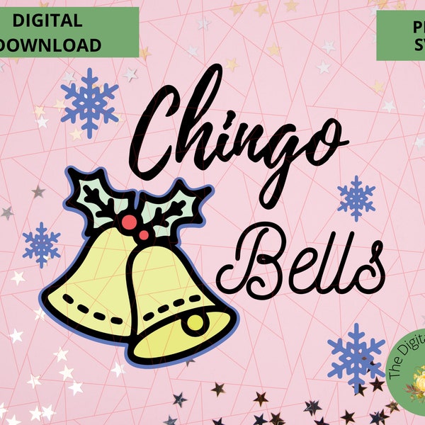 Chingo Bells, funny spanish svg, png