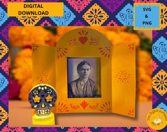 Altar, dia de muertos, Nicho, Day of the dead, SVG, PNG