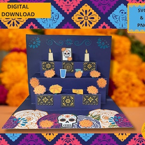 Altar, Dia de Muertos, Nicho, Tag der Toten, SVG, PNG