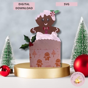 Christmas Treat Box, gift box, caja de regalo, SVG,