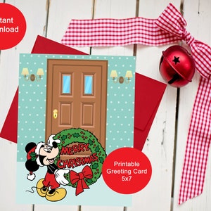 Printable Christmas Card, Printable holiday Card, Digital Download, Digital Greeting card, 5x7
