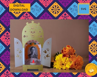 Altar, dia de muertos, Nicho, Day of the dead, SVG, PNG