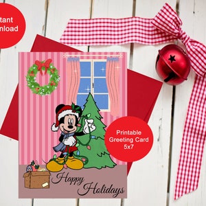 Printable Christmas Card, Printable holiday Card, Digital Download, Digital Greeting card, 5x7