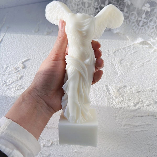 Winged Victory of Samothrace Candle Silicone Mould, Candle Making, Tool, Supply, Nike, Greek Myth, Silicone Mold, Handmade, Wax, DIY