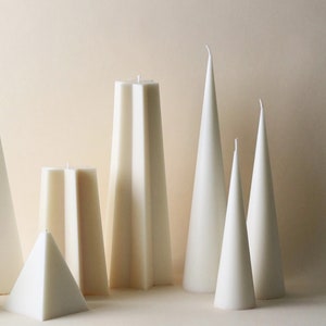 Cylindrical Thick Rack Spire Candle Mold DIY Geometric Shaped