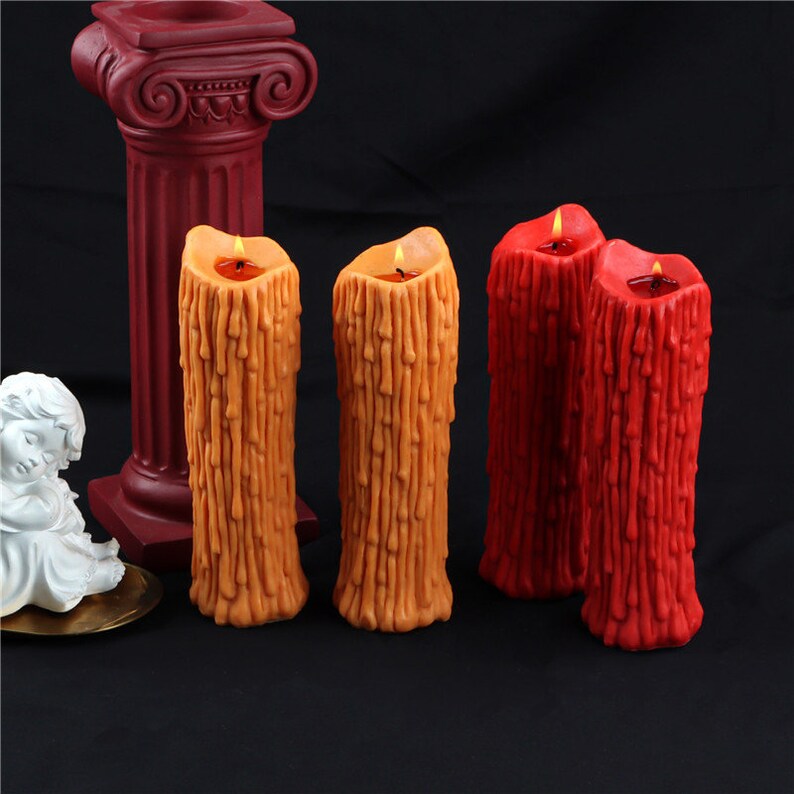 Halloween Candle, Silicone Candle Mould, Candle Mold, Abstract Candle