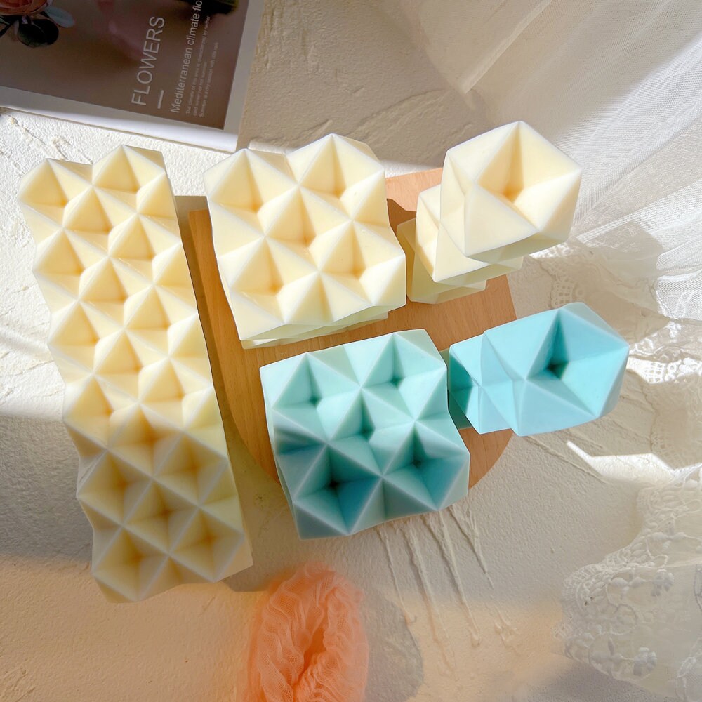 Geometric Candle Silicone Mould, Candle Making, Tool, Supply