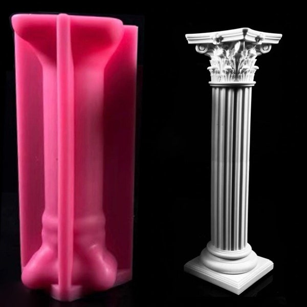 3 Sizes Corinthian Candle Silicone Mould, Ionic, Candle Making Tool Supply, Pillar, Silicone Mold, Handmade, Wax, Jesmonite, Concrete, DIY