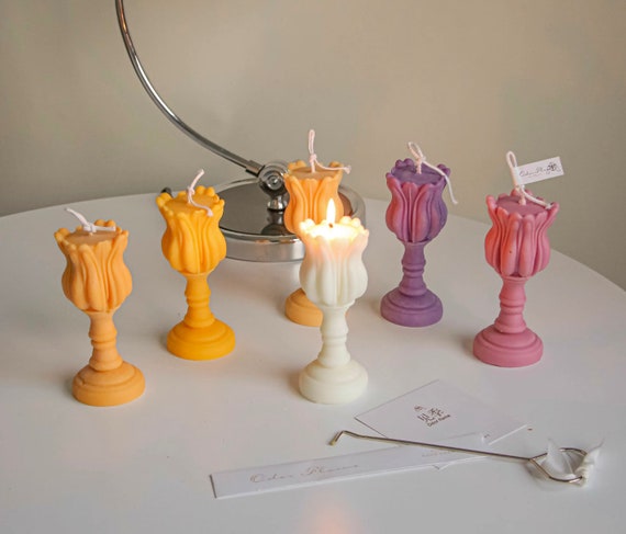 3D Flower Silicone Candle Mold Aesthetic New Handmade DIY Pillar