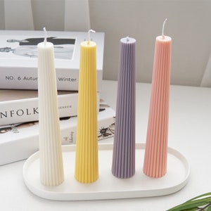 Curled Taper Candle Mold [F128]